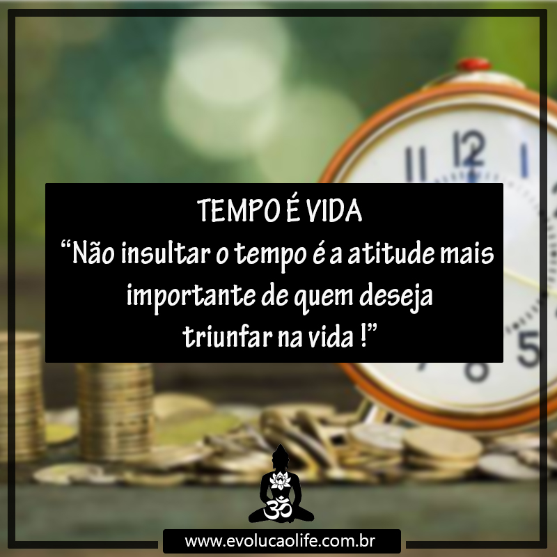 Não Insulte o Tempo e Prospere