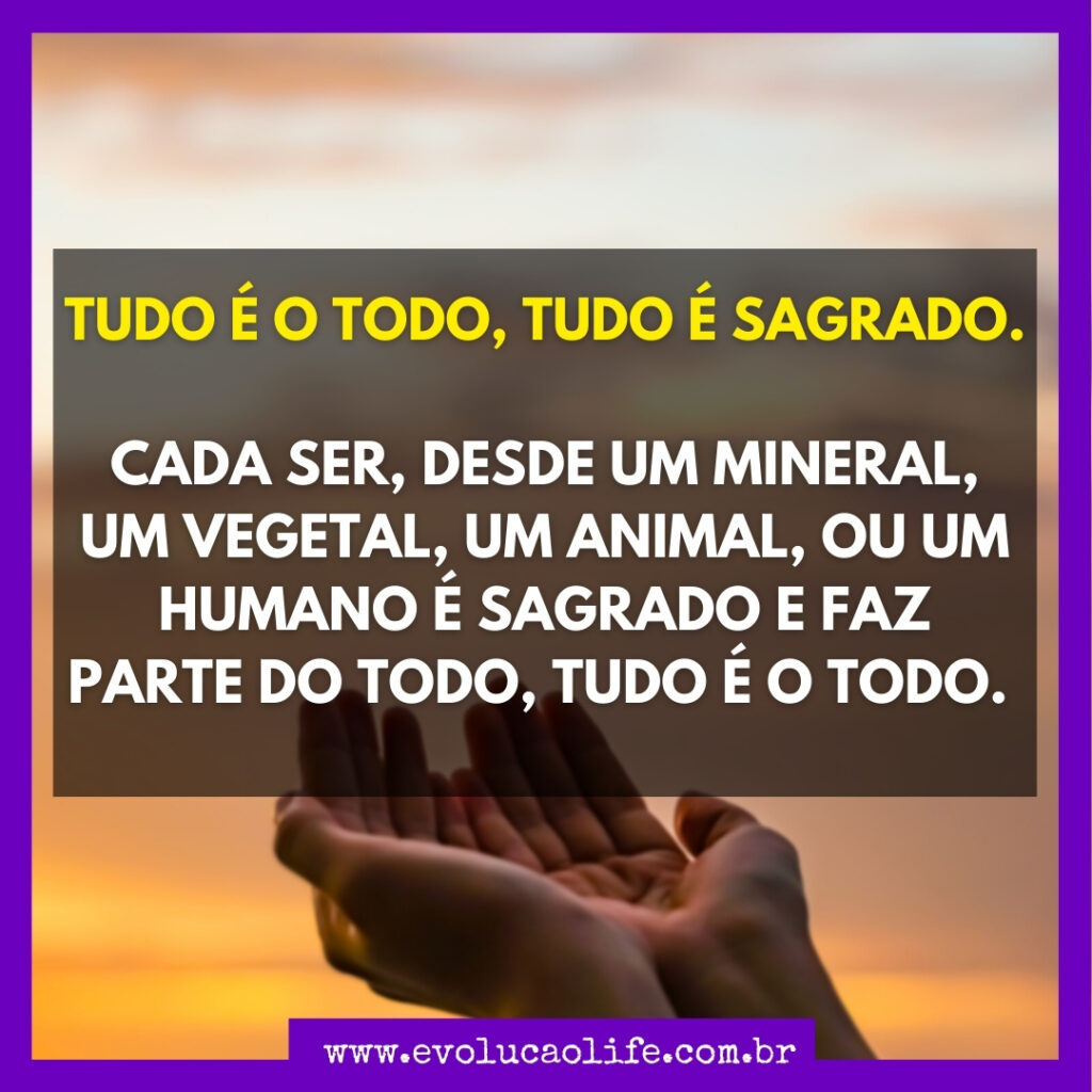 Tudo é Sagrado, Tudo é o Todo