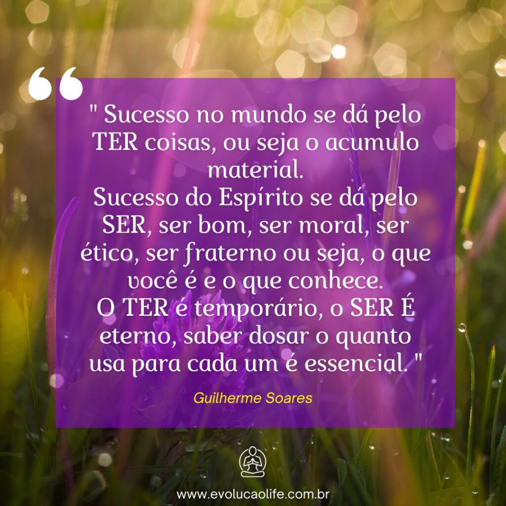 SUCESSO DO MUNDO X SUCESSO DO ESPÍRITO