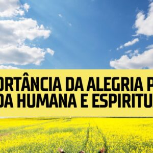 A IMPORTÂNCIA DA ALEGRIA PARA A VIDA HUMANA E ESPIRITUAL
